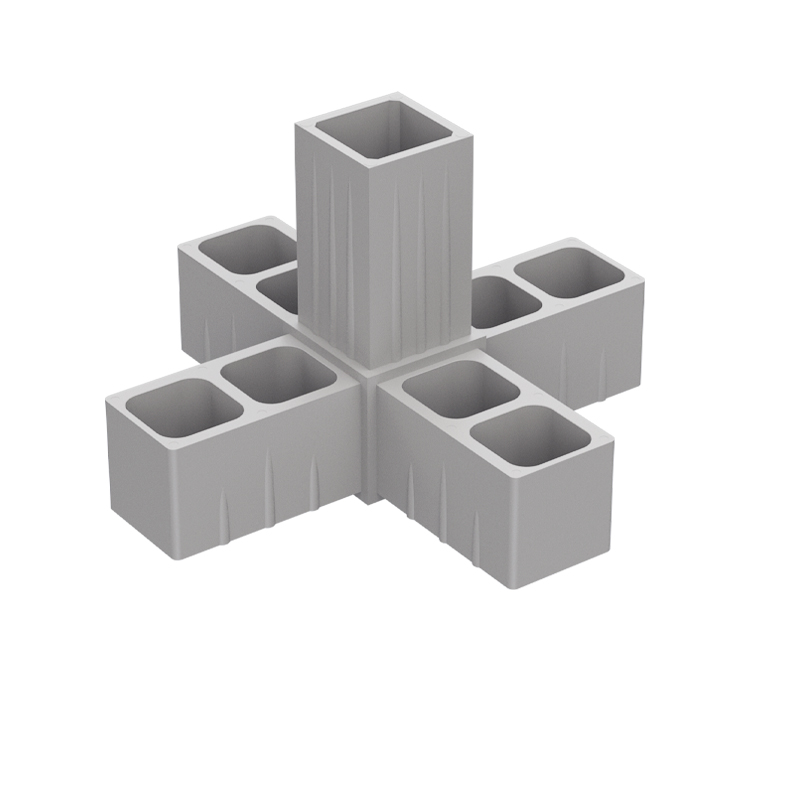 5 WAY CONNECTOR 20x20 / GRAY